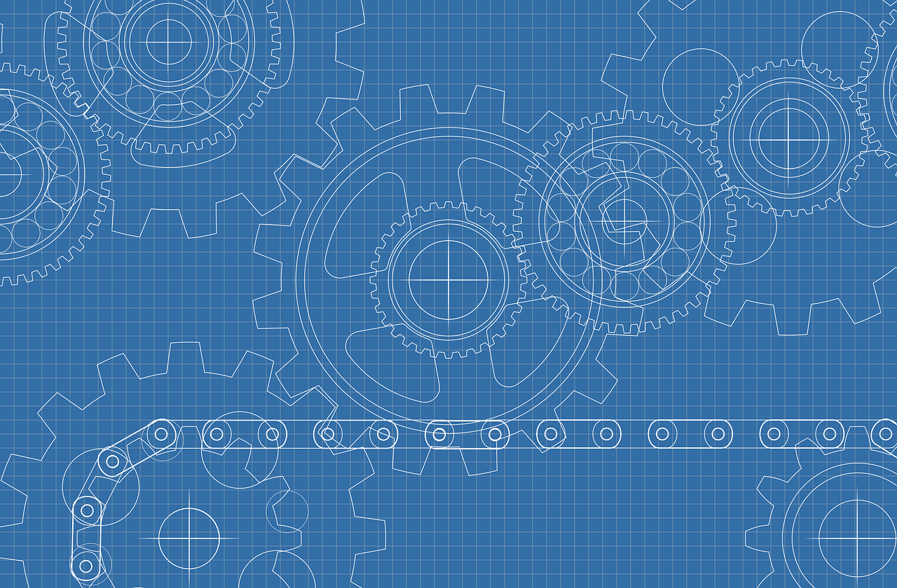 Blueprint illustration representing planned safety systems